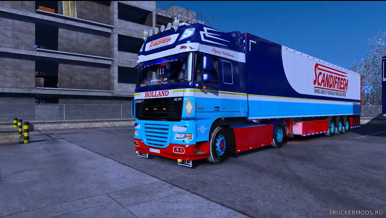 Скинпак D.van der Molen & Scandifresh для DAF XF105 от Vad&k v1.0 для ETS2 v1.32.x -1.33.x