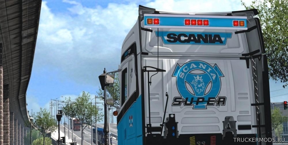 Пак задних фар на кабину для Scania S&R 2016 ETS2 v1.33.x