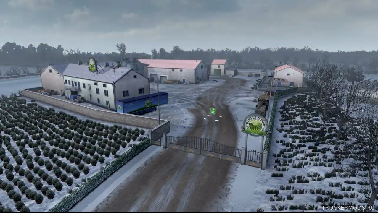 Анимированные ворота компаний v2.7 для ETS2 v1.33.x