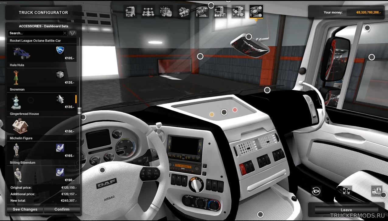 DAF XF 105 Тандем для ETS2 1.33.x